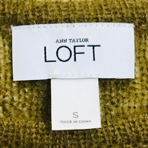 đčAnnâTaylor LoftâSweaterâOliveâStripedâMohair - Picture 5 of 8
